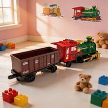 Toy, Kids Toy, Kids Toy Train, Train Model With Lights And Sounds, Inertial Powered, Boys Party Gift, Kids Game, Kids Birthday, Interactive Kids Toy, Boys Toy, Toy For Kids, Kids Toy Train, Party Favor, Christmas, Toy Car, Halloween, Boys Gift, Birthday Gift - Multicolor - View 7