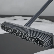 Chổi quét lông thú cưng 47,2 inch/120 cm, thích hợp để quét thảm, lông chó, nhà tắm, cốp xe, có tích hợp dụng cụ cạo, có thể làm sạch mọi bề mặt. - nhiều màu - Xem 10