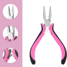 Hair Extension Tools Kit, 3 Pcs Microlinks Beads Tools Pliers Loop Needle Pulling Hook Tool 3-Hole Micro Links Hair Extensions Kit For Micro And Nano Ring Hairs Extensions Or Removal - View 3