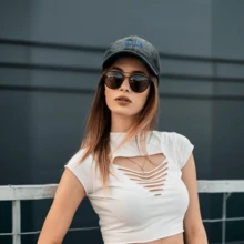 1PC Vintage Washed Unisex Baseball Caps, Sled Dog Team Alaska, Artistic Watercolor Design Print, Adjustable, Suitable For Outdoor Activities And Casual Wear, Gifts For Men And Women, Friends. - màu đen - Xem 10