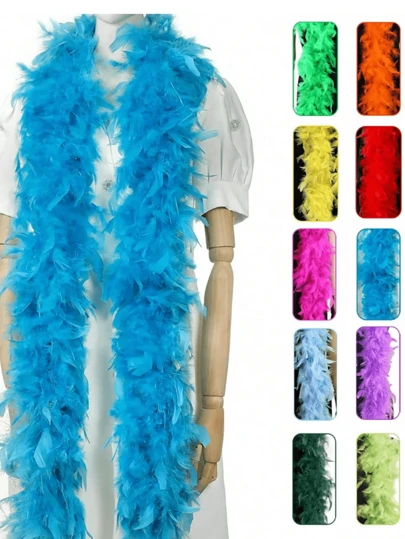 1 قطعة بوا شال ريش صناعي طبيعي فاخر وناعم لحفلات الشاي والكرنفالات وأعياد الميلاد والأعراس وديكور الصور الفوتوغرافية وأزياء الرقص والاكسسوارات اليدوية. (المنتج مصنوع من مواد الريش) وسيكون هناك بعض تساقط للشعر. الذين لديهم اعتراضات، يرجى عدم الشراء. وذلك لتجنب المراجعات السلبية.