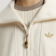 adidas originals HALFZIP SWEATSHIRT 寬鬆運動翻領套頭衛衣女款 - 乳白色 - 查看 4