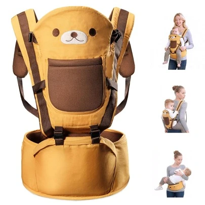 Baby Carrier With Hip Seat – Ergonomic Newborn To Toddler Carrier 0-48 Months, Soft Breathable Infant Carrier For Front/Back/Hip Carry, Adjustable For Moms & Dads
