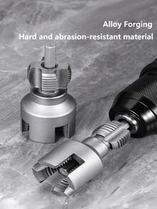 1 cái dụng cụ tạo ren ống đa năng, ren trong và ren ngoài, phù hợp với ống nước 4/6 inch, dụng cụ khoan ren chính xác đa năng dùng cho máy khoan điện sửa ống nước - nhiều màu - Xem 2