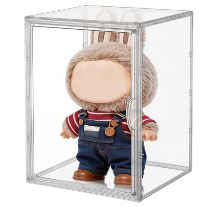 1pc/3pcs Figurine Storage Box, Dust-Proof Moisture-Proof Storage Box Bag, Mystery Box Display Stand, Organizational Storage Box