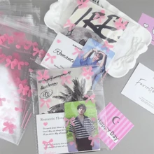 200 túi quà tặng tự dính trong suốt, túi quà tặng bằng nhựa họa tiết nơ hồng, túi đựng trang sức tự dính, túi quà tặng thủ công tự dính, thích hợp làm quà tặng dịp lễ, sinh nhật, đám cưới và tiệc tùng. - Túi đóng gói - Xem 2