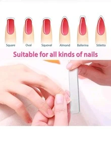 1pc/3pcs Glass Nail File, Crystal Nano Nail Polish Remover And Nail Edge Trimmer. Double-Sided Nail/Foot Tool Set. Suitable For Women And Men. Artificial Nails/Natural Nails (Individually Packaged) - A - View 8