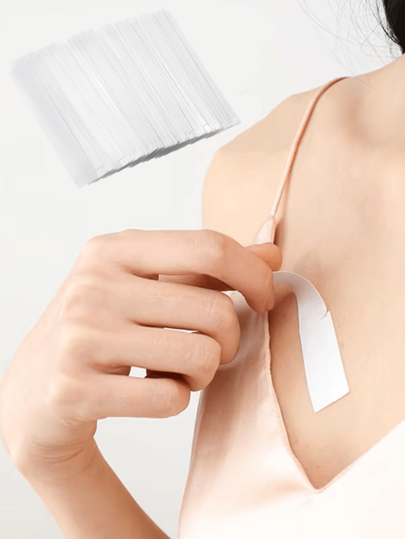 360/180/72/36pcs Double-Sided Body Tape, Transparent Invisible Self-Adhesive Breast Petals For Women, Strong Clothing Glue, Seamless Bust Enhancement And Anti-Slip Stickers, Skin-Friendly, Suitable For Dresses, Lingerie, Holidays, Travel, Weddings, Christmas Gifts