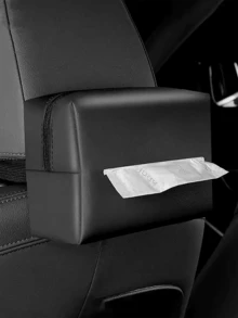 Multifunctional Car Tissue Box, Creative Tissue Holder For Car Armrest, Backseat Mounted Tissue Paper Dispenser - one-size - View 6