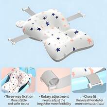 1pc Baby Bath Mat, Sit & Lie Newborn Bathing Mat, Cute Printed Anti-Slip Baby Bath Mat, Bathing Supplies - Multicolor - View 4