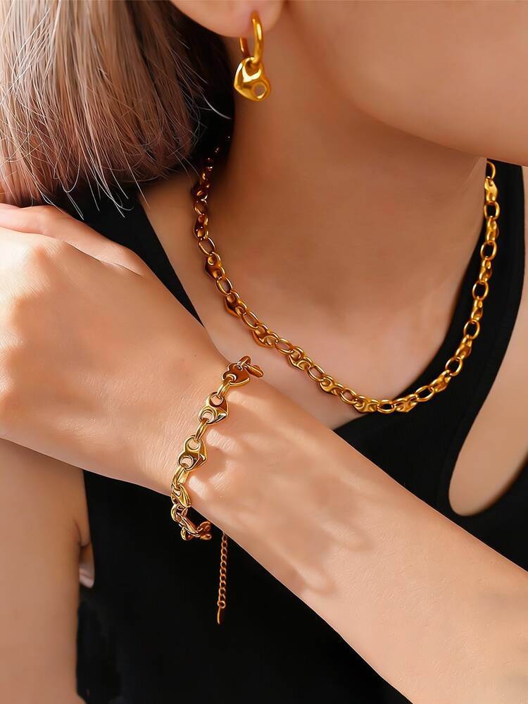 100厘米不锈钢心形链，DIY手工饰品配件链，可用于制作项链、手链、腰链、串珠饰品 - 鏈條 - 查看 5