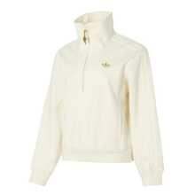 adidas originals HALFZIP SWEATSHIRT 寬鬆運動翻領套頭衛衣女款 - 乳白色 - 查看 3