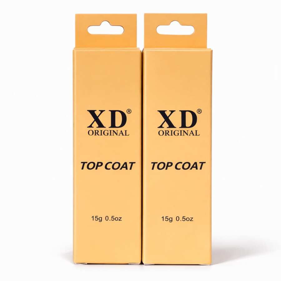 KIT 2 Refil Top Coat XD Original 15ml nova Formula Selante Alto Brilho Unhas em Gel - 30ml - Visão 1
