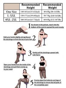 New Spring/Summer Dark Goth JK Stockings, Asymmetrical Rose Jacquard Fishnet Pantyhose, Hollow Out Design - Clear - View 2