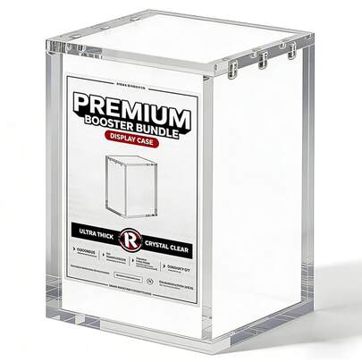 Hộp bảo vệ ETB bằng acrylic, hộp trưng bày acrylic từ tính, có thể xếp chồng, bền chắc, tương thích với hộp huấn luyện Elite Trainer Box, nam châm mạnh tích hợp, dễ dàng mở từ trên xuống.