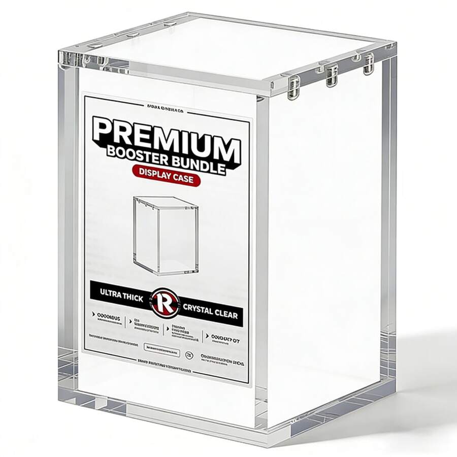 Hộp bảo vệ ETB bằng acrylic, hộp trưng bày acrylic từ tính, có thể xếp chồng, bền chắc, tương thích với hộp huấn luyện Elite Trainer Box, nam châm mạnh tích hợp, dễ dàng mở từ trên xuống. - Trong sáng - Xem 1