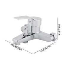 Sturdy Durable Wall Mounted Shower Mix Tap Faucet In Bathroom - Multicolor - View 2