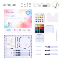 Bộ 16 màu nước trái cây xanh dương, màu nước đặc, bộ màu nước di động dùng để phác thảo, vẽ tay, graffiti. - Bộ màu nước - Xem 19
