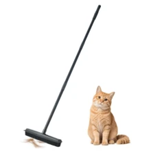 Chổi quét lông thú cưng 47,2 inch/120 cm, thích hợp để quét thảm, lông chó, nhà tắm, cốp xe, có tích hợp dụng cụ cạo, có thể làm sạch mọi bề mặt. - nhiều màu - Xem 8