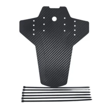 2个碳纤维纹理自行车挡泥板，通用型前后挡泥板，PVC材质 - 彩色 - 查看 6