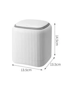 Desktop Trash Can, Trash Can, Multi-Function Desktop Plastic Storage Bucket, Pen Holder, Mini Trash Can, Mini Trash Can With Lid, Detachable Small Trash Can, Small Plastic Trash Can, Suitable For Office, Desk, Car, Best Choice For Classmates And Friends, Available In Multiple Colors - Multicolor - View 8