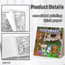 GDTME Magic "24 Page Non Thick Colored Paper Simple Coloring Book, Magic Coloring Book Simple Coloring Page, Super Cute And Comfortable Space Design, Coloring Book Can Release Emotions, Relieve Anxiety, Ideal Gift For Festivals And Special Occasions, Office Supplies, School Supplies - JX-434 - View 6