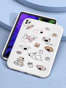Cute Puppy Sketch Style Shockproof Tablet Case For Galaxy Tab A7 LITE, Pro 11-Inch 2021, 10th Generation - Multicolor - View 4