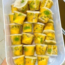 25/50个装防漏PP塑料酱料杯带盖 - 可重复使用，防溢漏，防水，适用于餐饮、烧烤、户外活动、露营用品、派对用品、朋友聚会、家庭聚餐 - 白色 - 查看 2