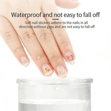 6pcs Official Disney Glow-In-The-Dark Disney Princess Cartoon Nail Stickers, Children's Nail Art Stickers For Girls - Baby Pink - View 6