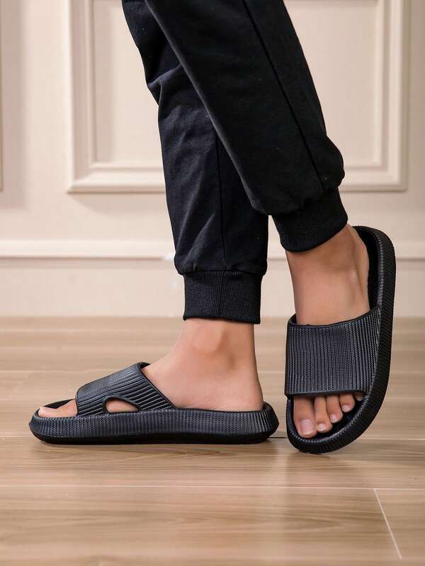Unisex Couple Slippers, Indoor Anti-Odor Breathable Home EVA Bathroom Non-Slip Beach Sandals