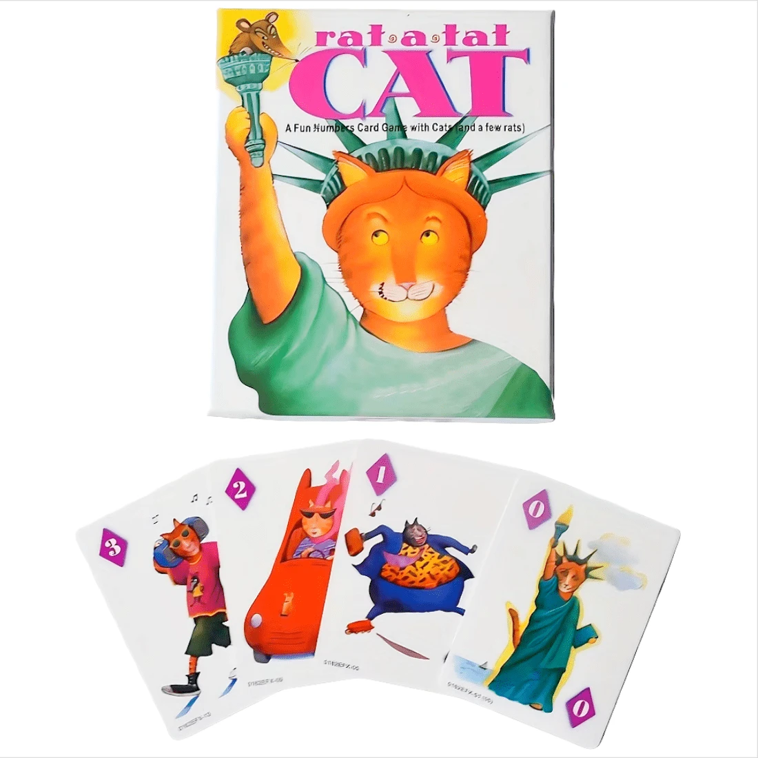 Rat A Tat Cat, An Entertaining Number Card Game, Board Game, Card Game, Includes Instructions In English, French, And Spanish, Ideal Party Game, Suitable As A Gift, Suitable For Christmas, Halloween - Multicolor - View 1