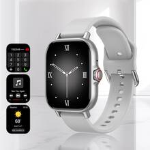 ZhiKexing Smartwatch de Body de metal con pantalla completa de 4,65 cm, compatible con teléfonos iOS y Android (llamada/marcación), múltiples modos deportivos/abundantes esferas de reloj/juegos integrados/control de voz por IA/reloj deportivo unisex - Multicolor - Ver 9