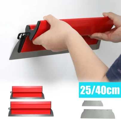 3pcs Colorful Putty Knives, 10in/16in/24in Stainless Steel Drywall Knives, Large Area Wall Decoration Construction Flat Scraper
