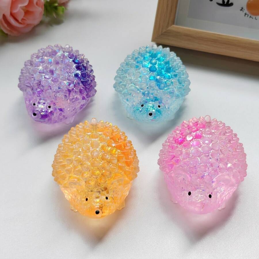 1 Quả bóng hình nhím phát sáng, đàn hồi chậm: Quả bóng giảm căng thẳng hình nhím dễ thương, mềm mại, đàn hồi chậm, thích hợp cho trẻ em và người lớn, tuyệt vời để chơi trên bàn và giảm lo âu. - NNL11 - Xem 1