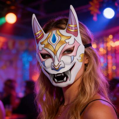 1PC Halloween Carnival Anime Festival Party Costume Game Cosplay Devil Masks