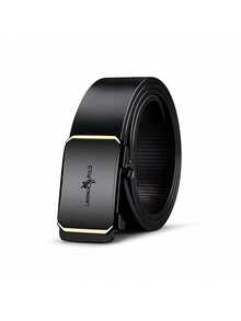 男士自动扣皮带，适合年轻及中年商务人士，百搭时尚皮带 - 金色 - 查看 5