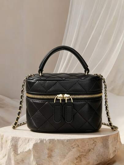 軽量ミニバッグ、コンパクトな女性用ハンドバッグ、チェーンバッグ、キルティングバッグ、トートバッグ、バケツバッグ - ガールズ、大学生、オフィスレディに適しています。オフィス、キャンパス、仕事、通勤、アウトドア活動、旅行、外出に最適です。