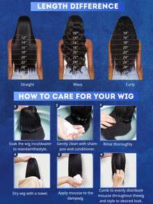 32英寸水波纹蕾丝前假发，真人混纺发丝，13x4/13x6高清透明蕾丝前假发，以及4x4/5x5蕾丝闭合假发，女士自然发际线，4号棕色巴西原生发蕾丝前假发，200%密度，预先拔毛，带婴儿发际线 - 棕色 - 查看 11