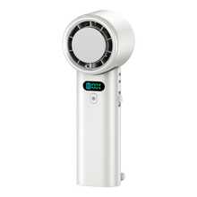 1pc Portable Hurricane Ice Pack Handheld Cooling Fan, With Lanyard, 100-Speed Adjustable Wind Speed, 5200mAh USB Rechargeable, With LED Digital Display, Suitable For Indoor And Outdoor Use Portable Mini Fan - H28 - View 10