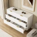 Elegant Modern Design Dining Room Cabinet With Drawers And Plenty Of Storage Space [Shipping Ref: Wf325790791waa] - White - View 8