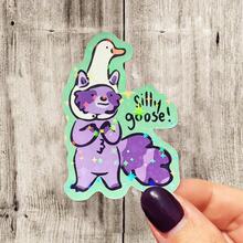 Pegatina de vinilo de mapache tonto | Pegatina de vinilo mate de gato seta | Pegatina de botella de agua de gato negro, divertida y linda, pegatina de vinilo para portátil de un solo uso - vinilo - Ver 2