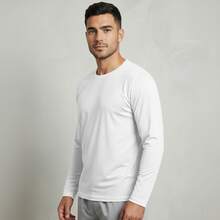 Men's Thermal Fleece Shirt With Long Sleeves - Comfortable And Warm For Winter - trắng - Xem 5