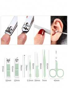 4/7pcs Manicure Set, Travel Nail Care Kit, Ear Wax Removal Tool, Men/Women Nail Clipper, Pedicure Set, Professional Nail Clipper, Nail Trimmer Set For Women - Multicolor - View 5