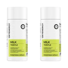 Cápsulas de suplemento a base de cardo mariano | Mezcla botánica de cúrcuma y pueraria | Suplemento de bienestar diario | 90 unidades (2 botellas) - 2 botellas - Ver 8