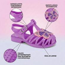 Spider Children's Sandals Kit 3 Pairs Women's Sandals Immediate Shipping Non-Slip - Purple - View 4