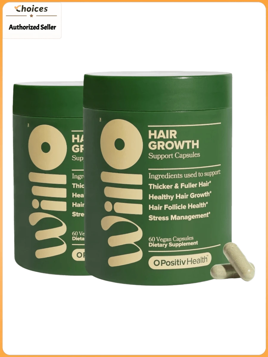 Women's Hair Vitamln Capsules With Lustrlva, Saw Palmetto & Holy Basil | Hair Wellness Nutrient Blend | Daily Supplement | 30 Capsules (2 Bottles) - 2 Bottles - 查看 1