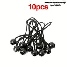 5/10/20 pièces Corde élastique fixe en latex durable - Sangle élastique multifonctionnelle avec boule en plastique, ensemble de cordes élastiques polyvalentes - Convient pour les tentes, les bâches, la sécurisation du fret, les auvents de patio - Idéal pour le camping, la construction, l'utilisation industrielle - Bande élastique noire, équipement d'extérieur, attache multifonctionnelle, matériau fiable, lien extensible, projets DIY - Multicolore - Voir 14
