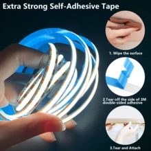 LQHZMYY 1 Stück Touch dimmbare LED Lichtleiste, 1 Set USB betriebener COB LED Streifen mit Touch-Steuerung (Langes Drücken zum Einstellen der Helligkeit), Einfarbige Optionen (3000K/4000K/6000K), geeignet für Geburtstagsfeiern und Weltraum-Themen, weicher Lichtstreifen für TV-Hintergrundbeleuchtung, Beleuchtung im Schlafzimmer, 5V - Neutrales Licht 4000K - Übersicht 5