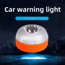 1pc New Reinforced Universal LED Indicator Light, Suitable For Front, Rear And Side, Applicable For Trucks, RVs, Cars, Buses, Trailers, Motorhomes And Boats, Battery Not Included, Automotive LED Light, Car Emergency Light, Automotive Accessories, Car Safety Emergency Reflective Light With Magnetic Base Movable Vehicle Warning Device - A - View 9