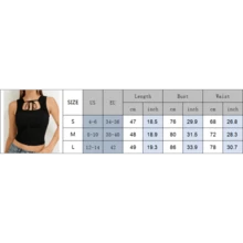 Women's Summer Tank Top, Tie Front Square Neck Sleeveless Crop Top, Cute Ballet Style Soft Knit Tank Top For Y2K Outfits - 黑色 - 查看 5